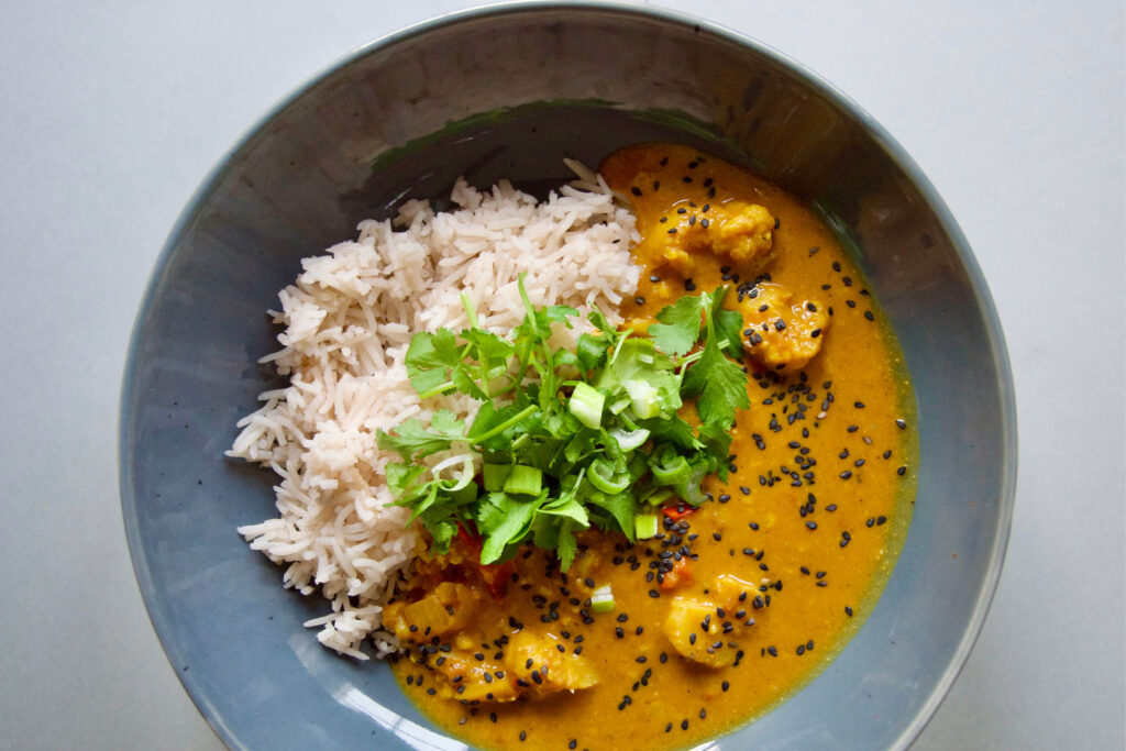 Paprika-Blumenkohl-Curry