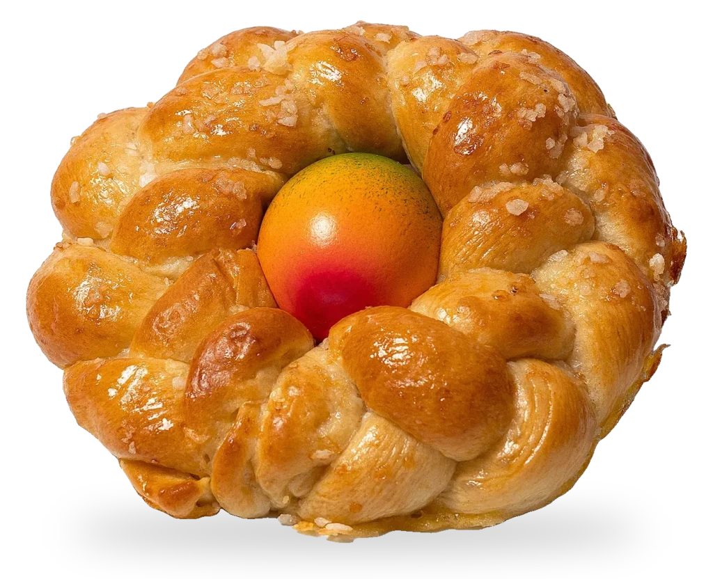 Osternest groß gezopft mit Ei